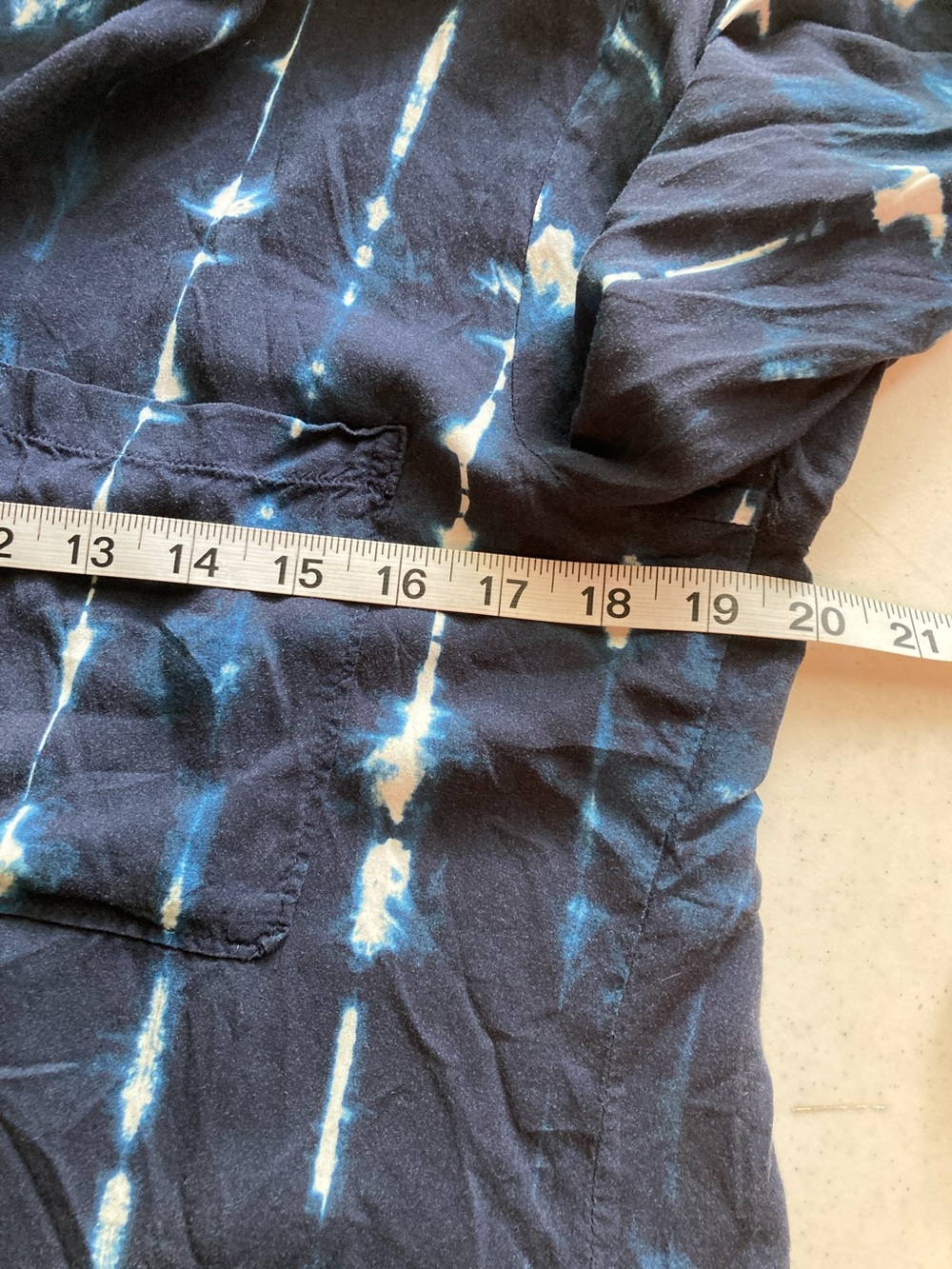 cloth & stone Indigo Tie-Dye Button Down Shirt - Picture 6 of 8